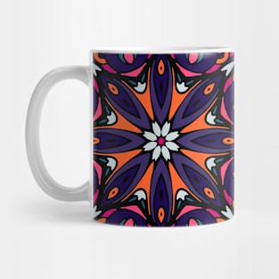 Colorful Oriental Rug Mandala Boho Pattern Mug